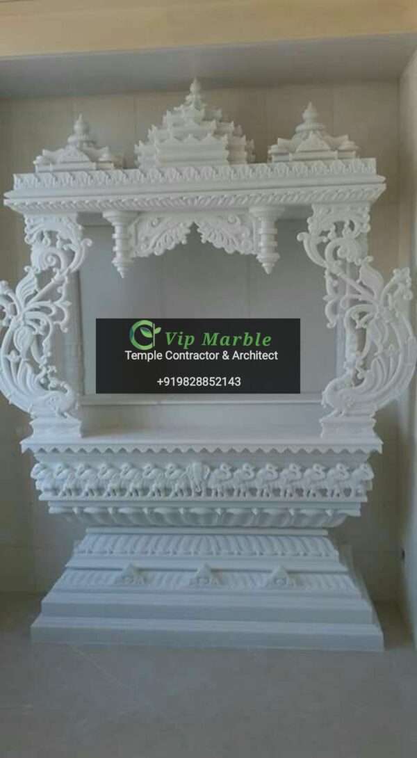 Carved White Marble Temple