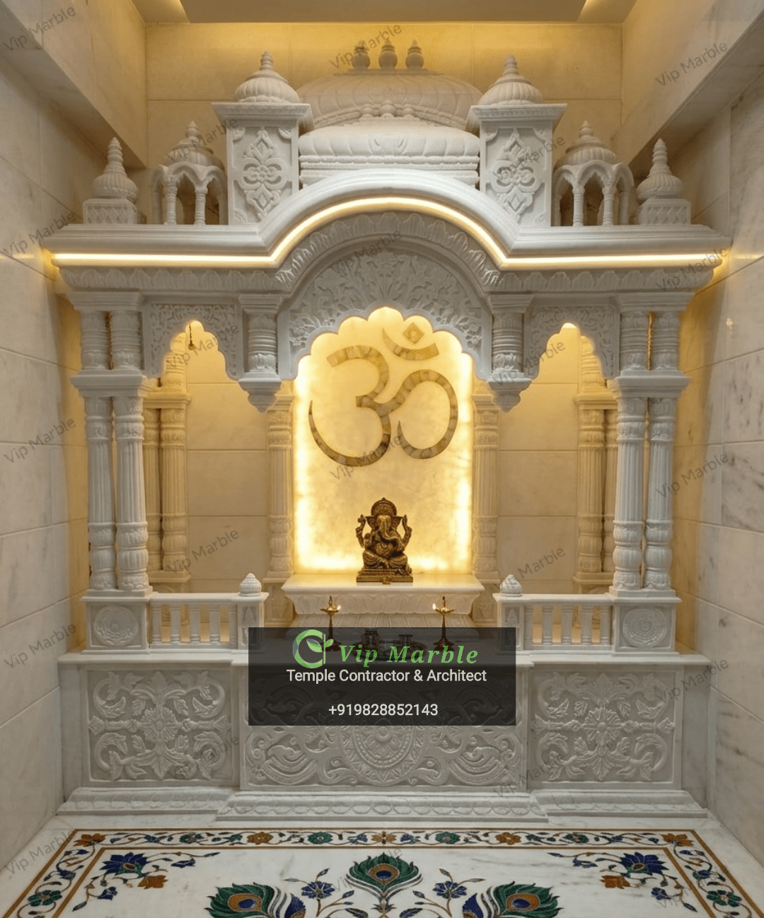 White marble temple