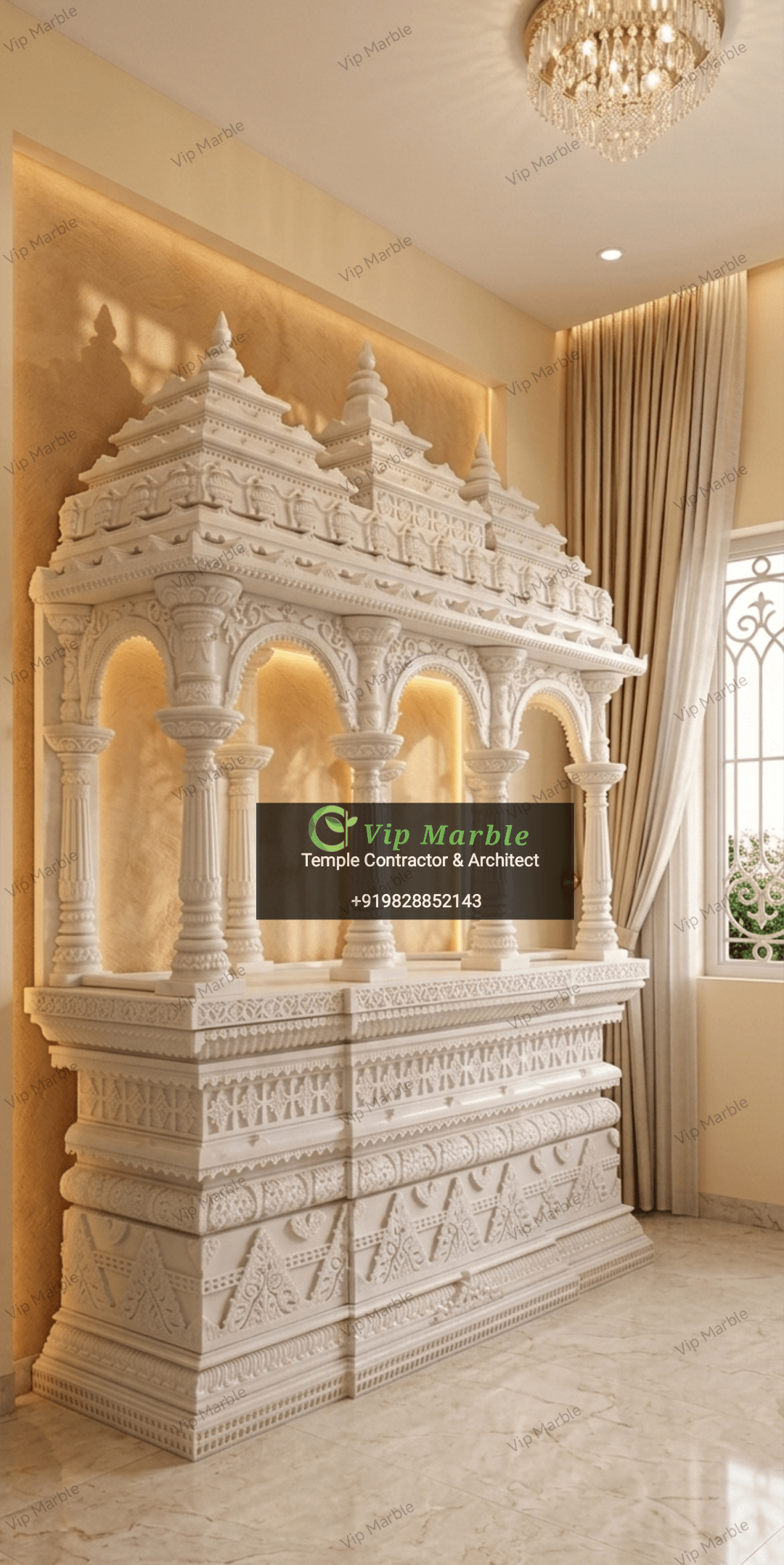 Temple in makrana marble